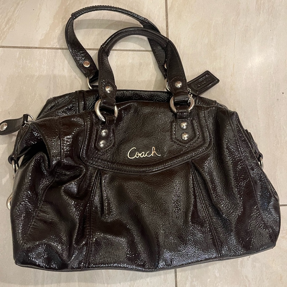 Coach Ashley Mahogany Leather Bag - Vintage, small shoulder bag